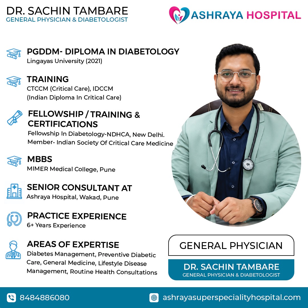 Dr Sachin Tambare, Dabetologist